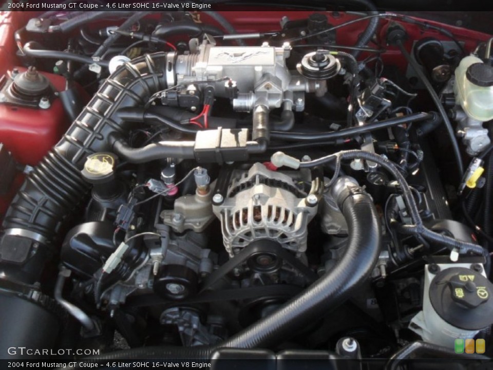 4.6 Liter SOHC 16-Valve V8 Engine for the 2004 Ford Mustang #57625577
