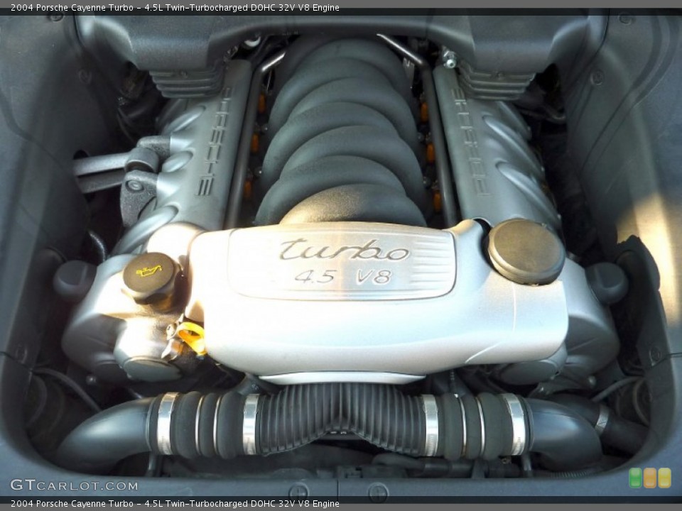 4.5L Twin-Turbocharged DOHC 32V V8 2004 Porsche Cayenne Engine
