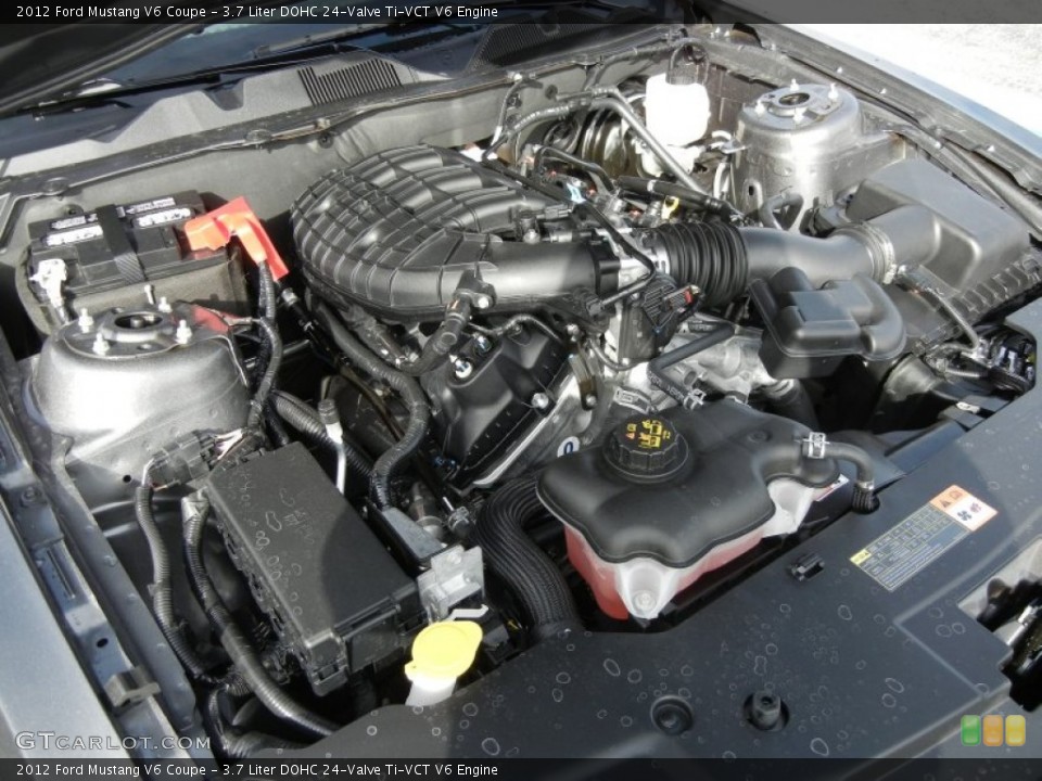 3.7 Liter DOHC 24-Valve Ti-VCT V6 Engine for the 2012 Ford Mustang #57636991
