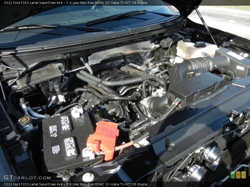 5.0 Liter Flex-Fuel DOHC 32-Valve Ti-VCT V8 Engine for the 2012 Ford F150 #57637360