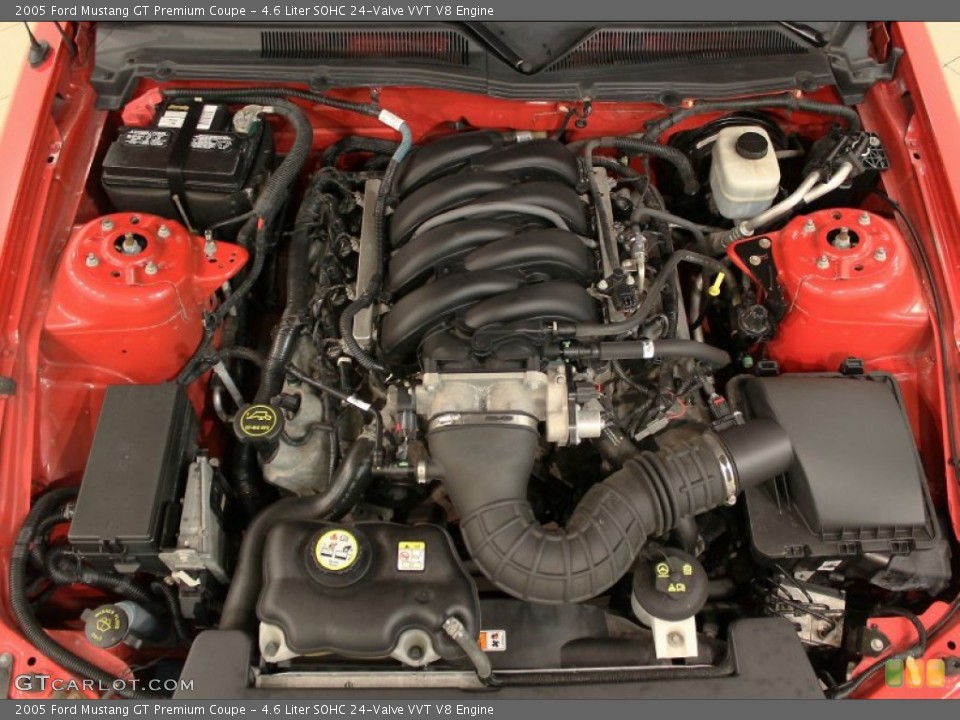 4.6 Liter SOHC 24-Valve VVT V8 Engine for the 2005 Ford Mustang #57638068