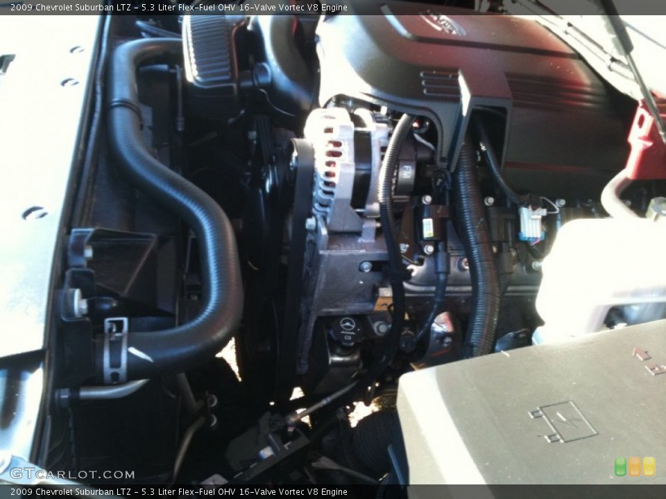5.3 Liter Flex-Fuel OHV 16-Valve Vortec V8 Engine for the 2009 Chevrolet Suburban #57664769