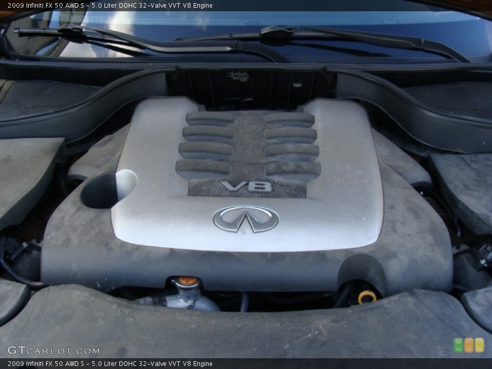 5.0 Liter DOHC 32-Valve VVT V8 Engine for the 2009 Infiniti FX #57675434