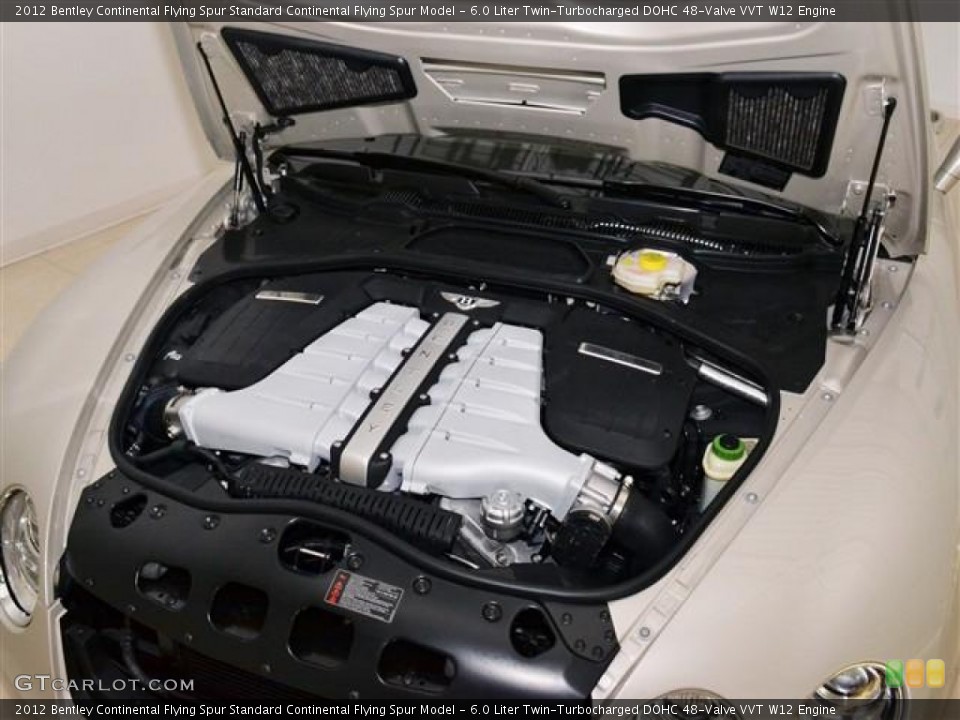 6.0 Liter Twin-Turbocharged DOHC 48-Valve VVT W12 2012 Bentley Continental Flying Spur Engine