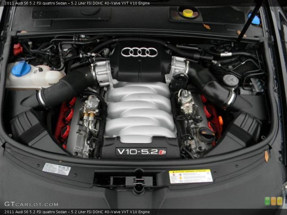 5.2 Liter FSI DOHC 40-Valve VVT V10 Engine for the 2011 Audi S6 #57704021