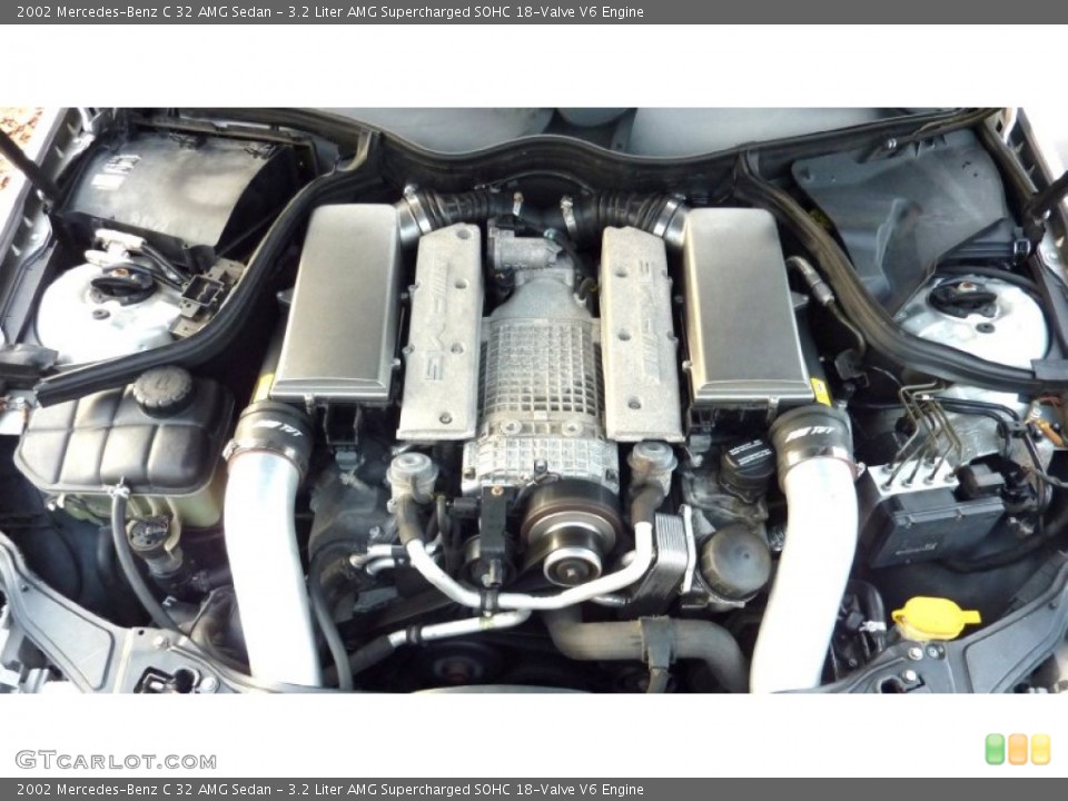 3.2 Liter AMG Supercharged SOHC 18-Valve V6 Engine for the 2002 Mercedes-Benz C #57755543