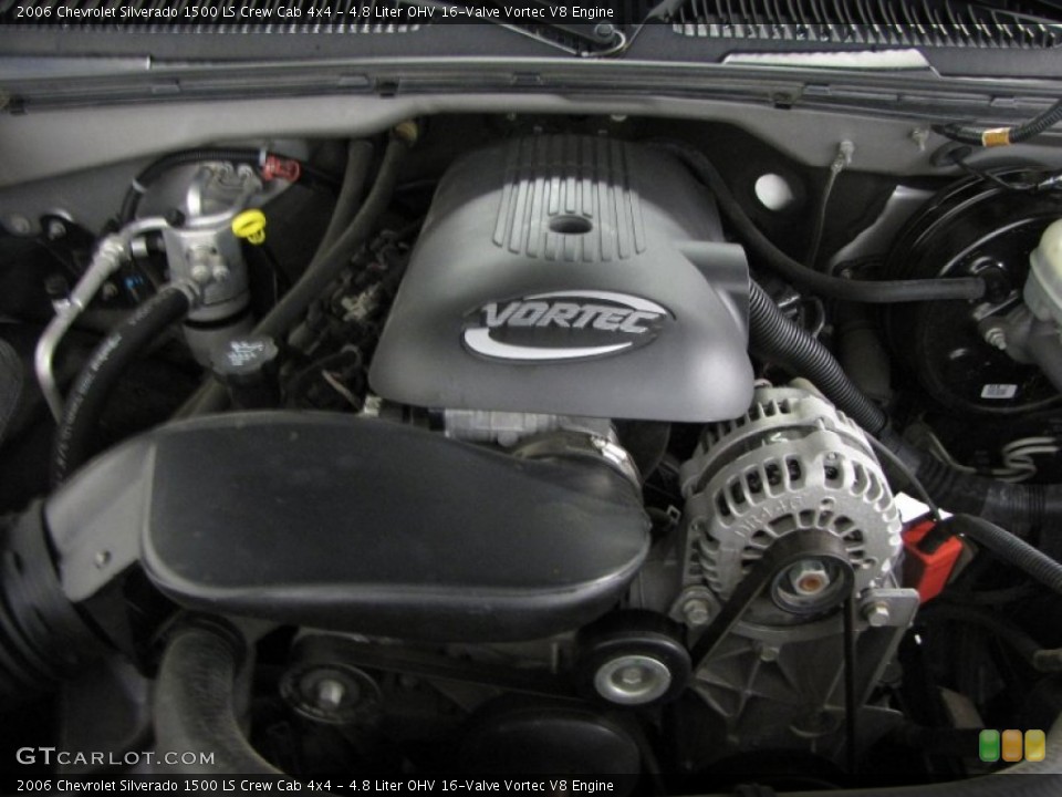 4.8 Liter OHV 16-Valve Vortec V8 Engine for the 2006 Chevrolet Silverado 1500 #57774201