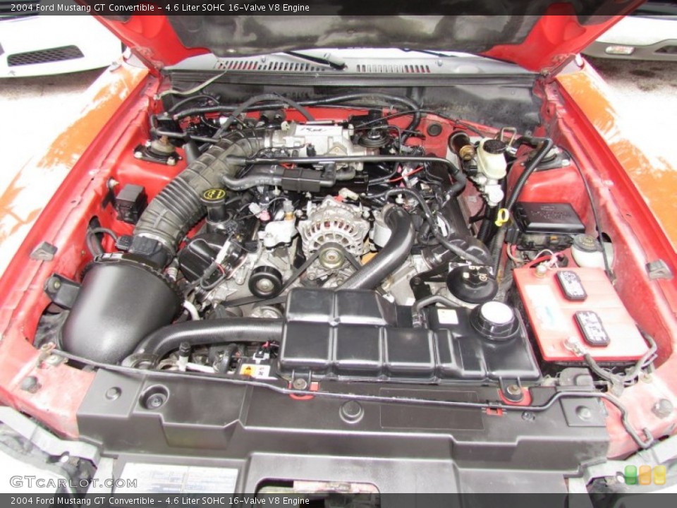 4.6 Liter SOHC 16-Valve V8 Engine for the 2004 Ford Mustang #57774660