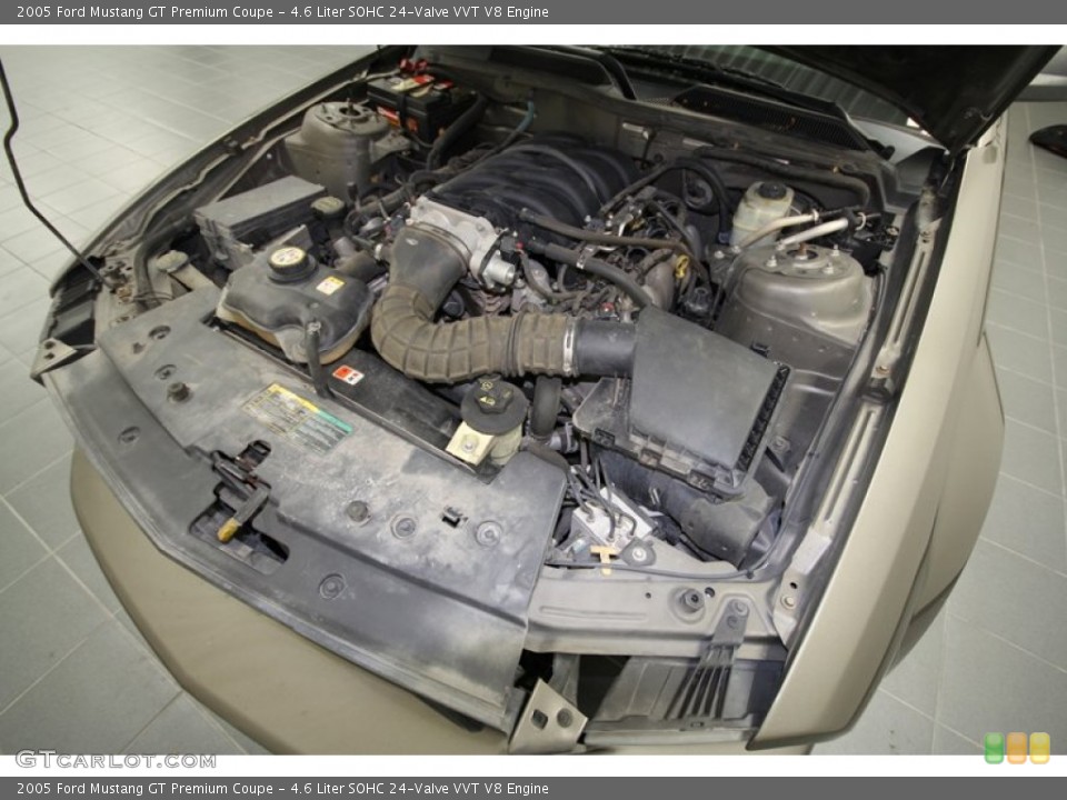 4.6 Liter SOHC 24-Valve VVT V8 Engine for the 2005 Ford Mustang #57777849