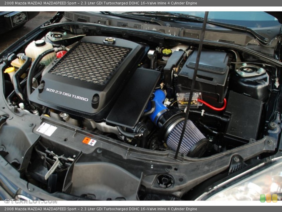 2.3 Liter GDI Turbocharged DOHC 16-Valve Inline 4 Cylinder Engine for the 2008 Mazda MAZDA3 #57781494