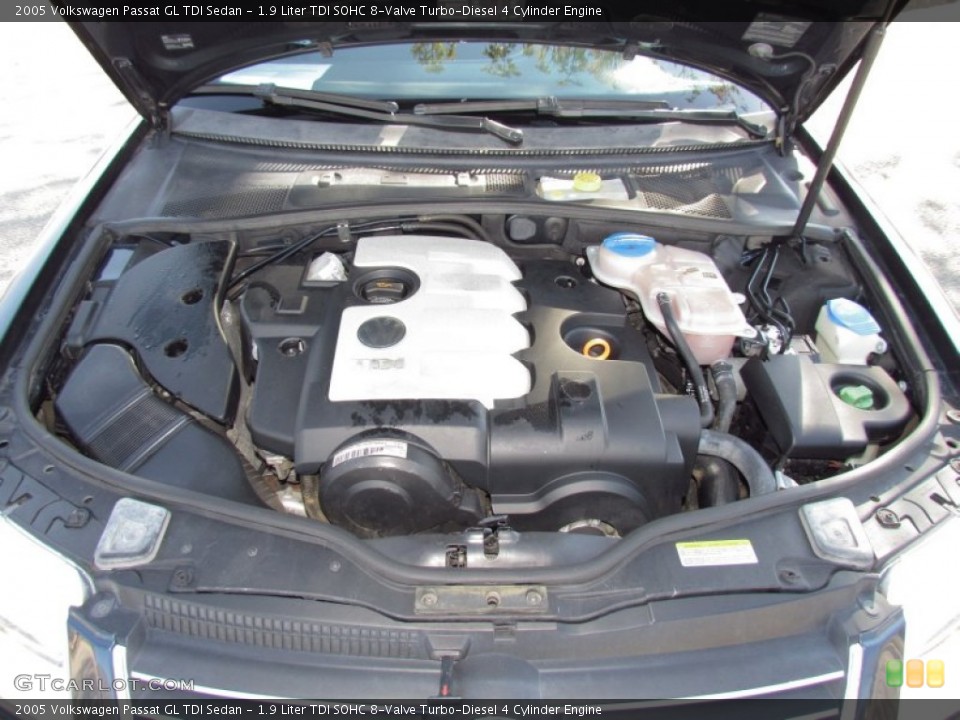 1.9 Liter TDI SOHC 8-Valve Turbo-Diesel 4 Cylinder Engine for the 2005 Volkswagen Passat #57782984