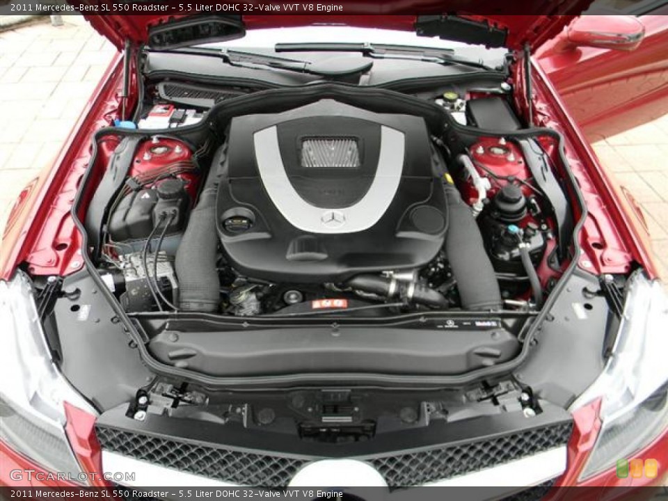 5.5 Liter DOHC 32-Valve VVT V8 Engine for the 2011 Mercedes-Benz SL #57813708