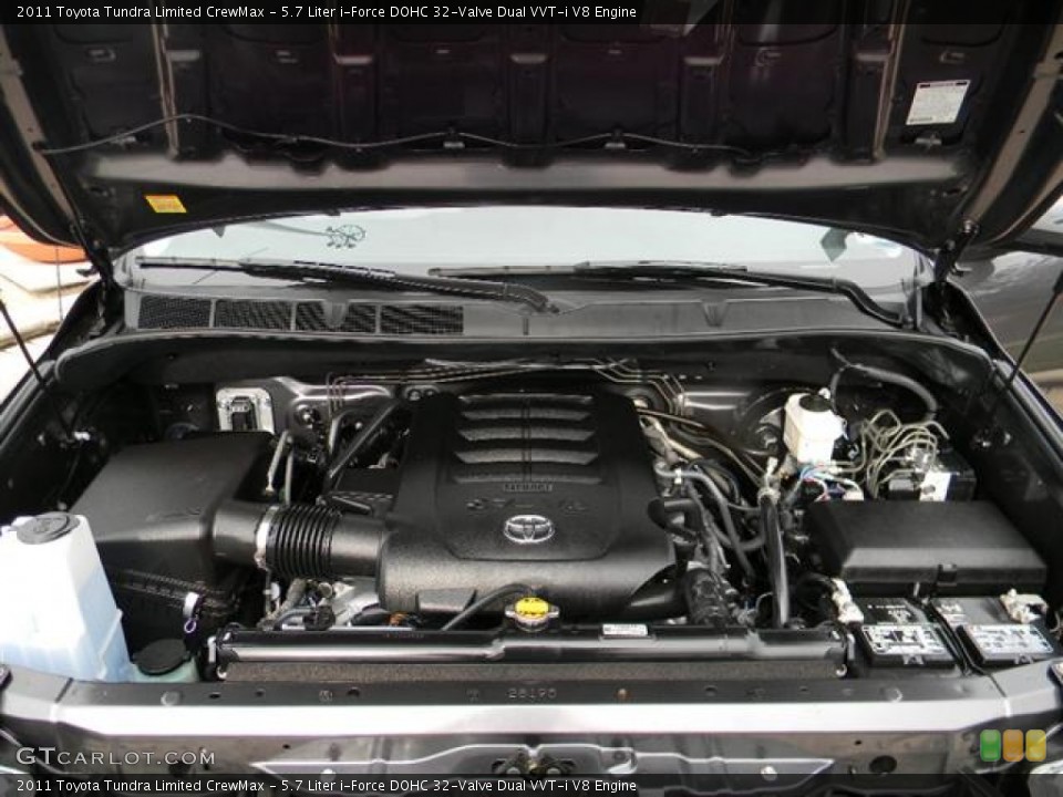 5.7 Liter i-Force DOHC 32-Valve Dual VVT-i V8 Engine for the 2011 Toyota Tundra #57817780