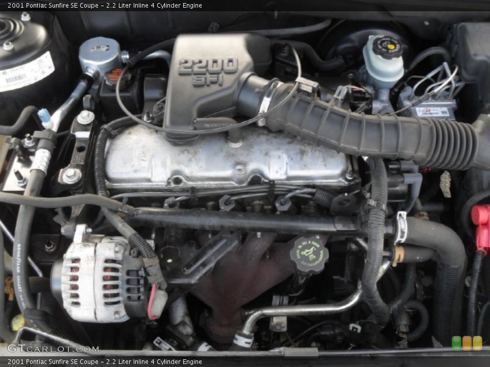 2.2 Liter Inline 4 Cylinder 2001 Pontiac Sunfire Engine