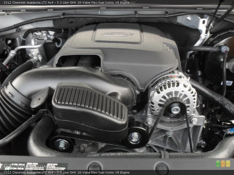 5.3 Liter OHV 16-Valve Flex-Fuel Vortec V8 Engine for the 2012 Chevrolet Avalanche #57856502