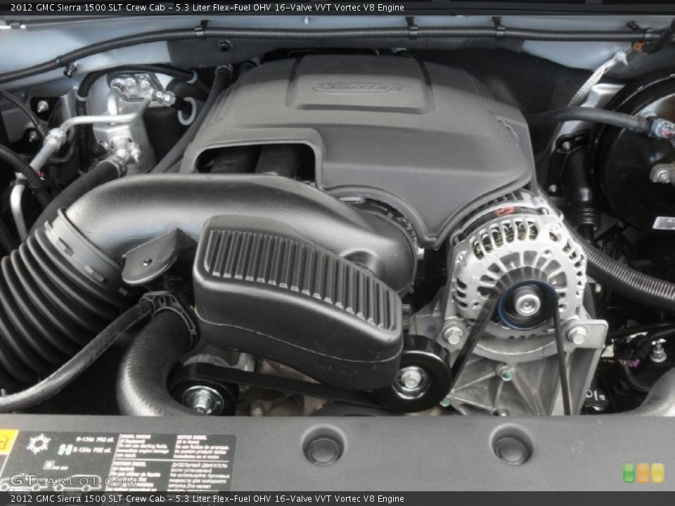 5.3 Liter Flex-Fuel OHV 16-Valve VVT Vortec V8 Engine for the 2012 GMC Sierra 1500 #57857786
