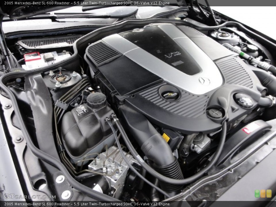 5.5 Liter Twin-Turbocharged SOHC 36-Valve V12 Engine for the 2005 Mercedes-Benz SL #57859157