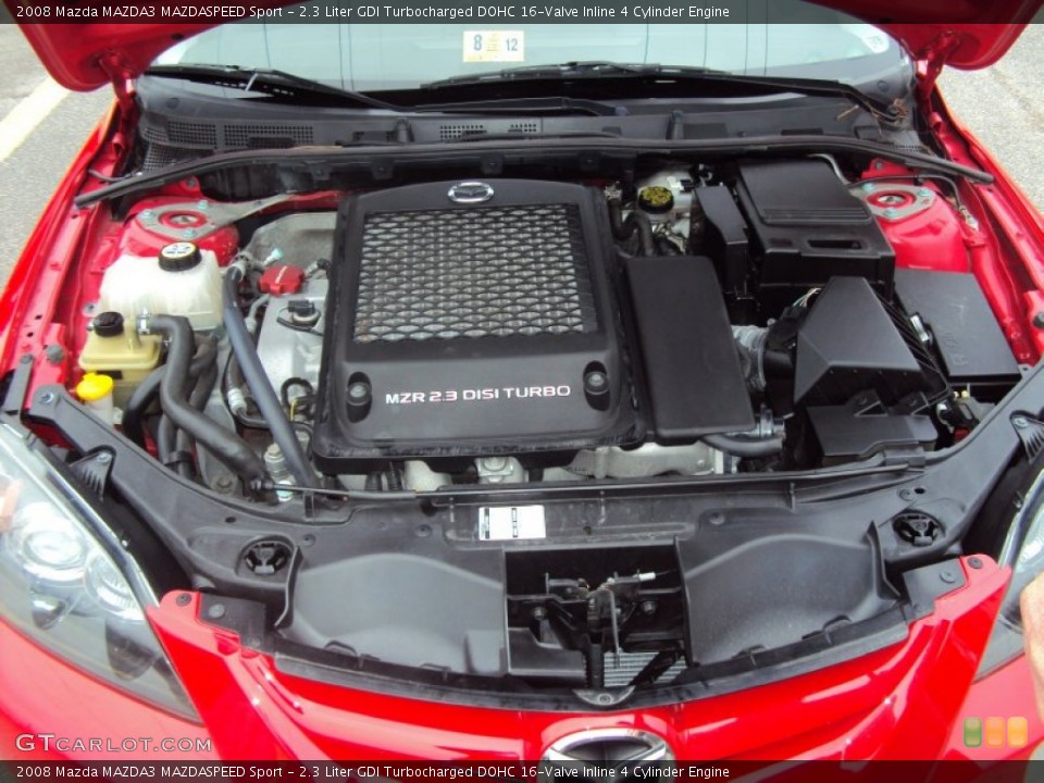 2.3 Liter GDI Turbocharged DOHC 16-Valve Inline 4 Cylinder Engine for the 2008 Mazda MAZDA3 #57886231