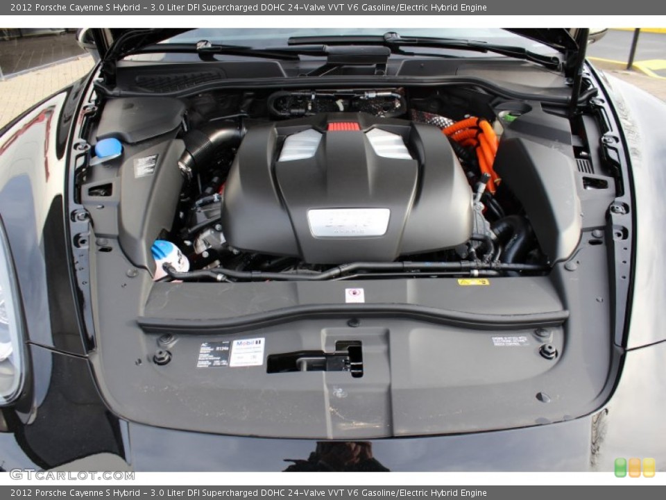 3.0 Liter DFI Supercharged DOHC 24-Valve VVT V6 Gasoline/Electric Hybrid Engine for the 2012 Porsche Cayenne #57891853