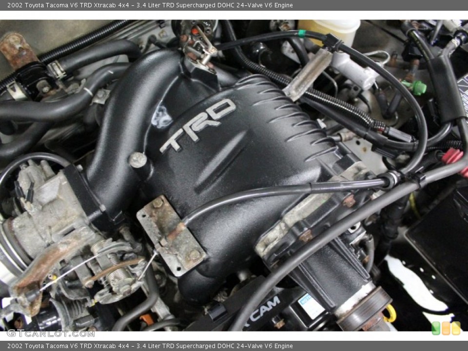 3.4 Liter TRD Supercharged DOHC 24-Valve V6 Engine for the 2002 Toyota Tacoma #57906812