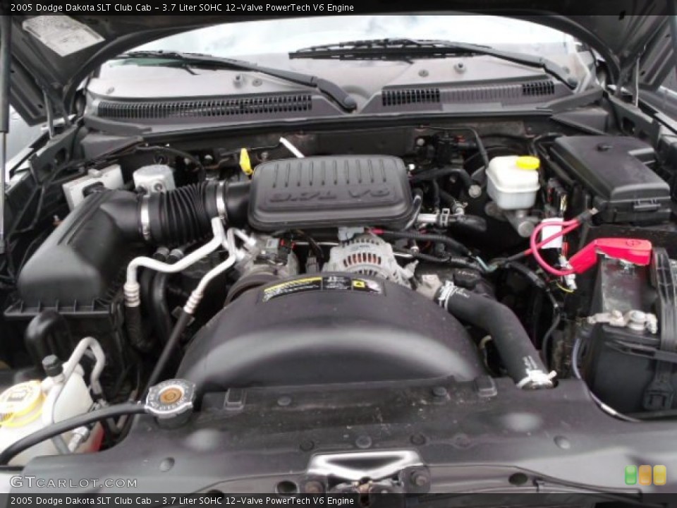 3.7 Liter SOHC 12-Valve PowerTech V6 Engine for the 2005 Dodge Dakota #57917649