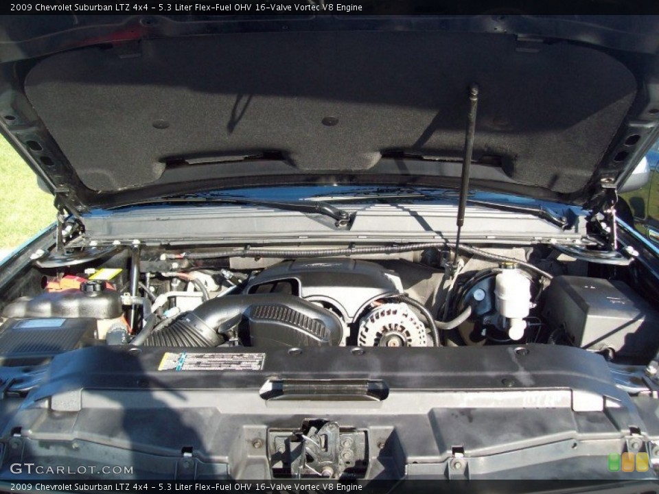 5.3 Liter Flex-Fuel OHV 16-Valve Vortec V8 Engine for the 2009 Chevrolet Suburban #57924226