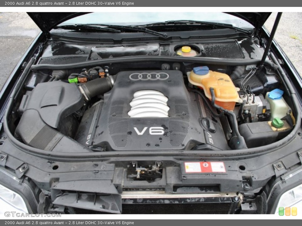 2.8 Liter DOHC 30-Valve V6 2000 Audi A6 Engine