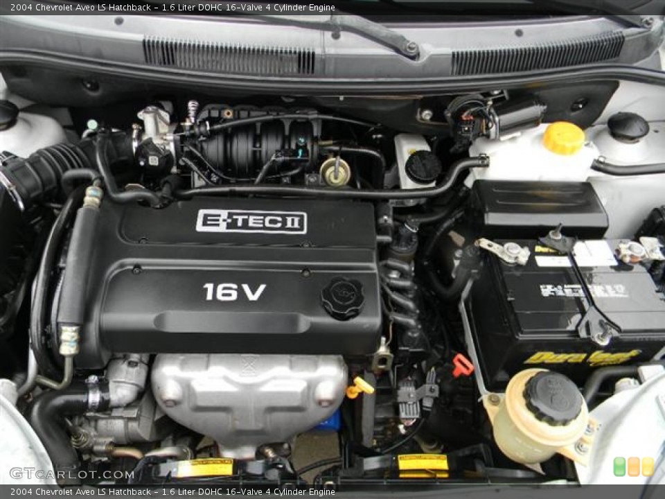 1.6 Liter DOHC 16-Valve 4 Cylinder Engine for the 2004 Chevrolet Aveo #57965597