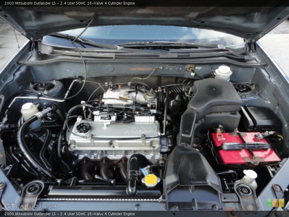 2.4 Liter SOHC 16-Valve 4 Cylinder 2003 Mitsubishi Outlander Engine