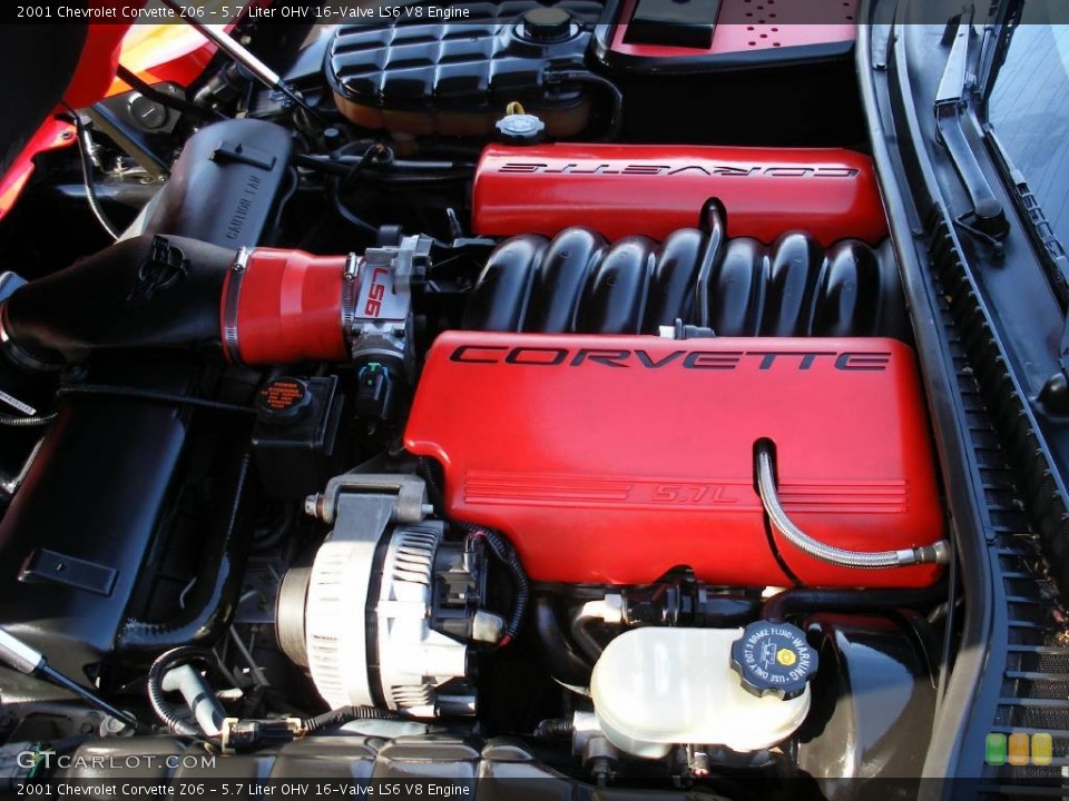 5.7 Liter OHV 16-Valve LS6 V8 Engine for the 2001 Chevrolet Corvette #57978365