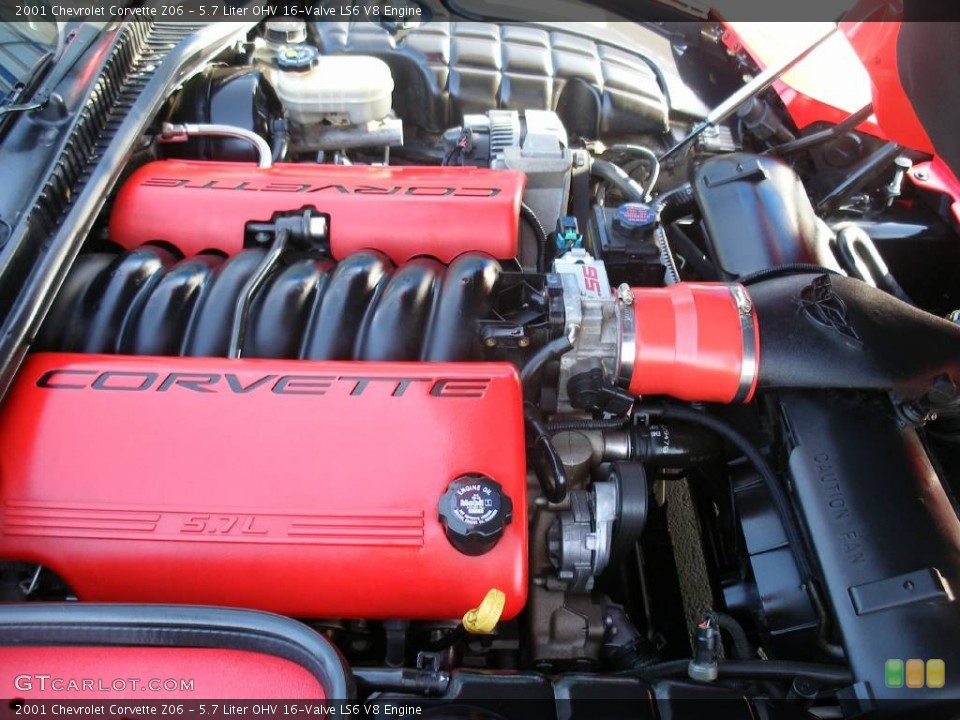 5.7 Liter OHV 16-Valve LS6 V8 Engine for the 2001 Chevrolet Corvette #57978371