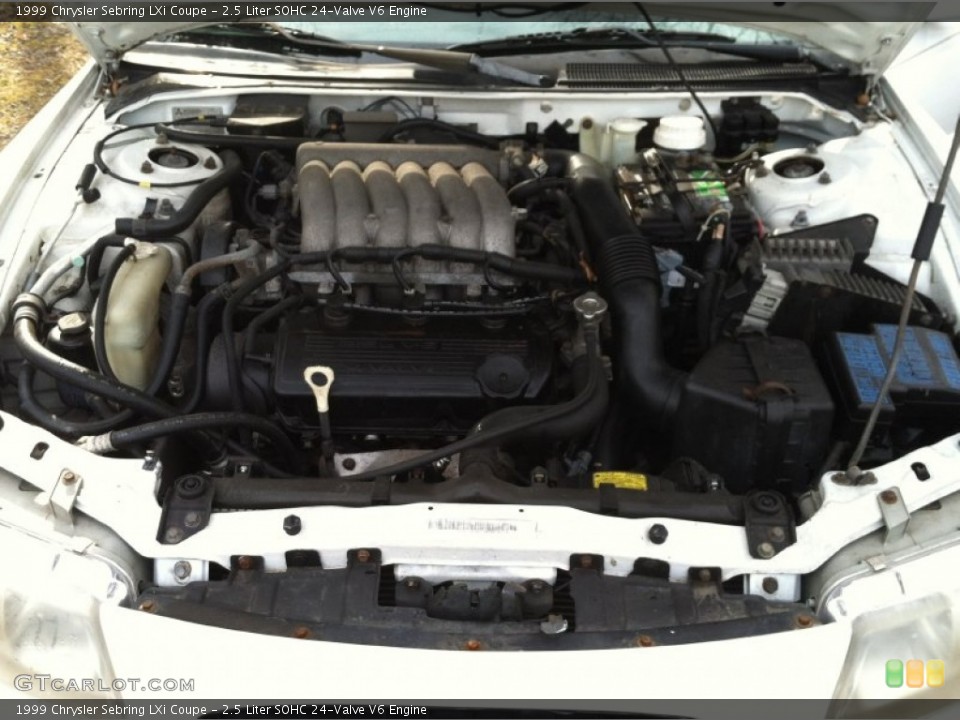 2.5 Liter SOHC 24-Valve V6 Engine for the 1999 Chrysler Sebring #57982931