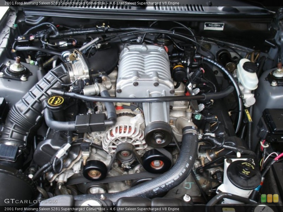 4.6 Liter Saleen Supercharged V8 2001 Ford Mustang Engine