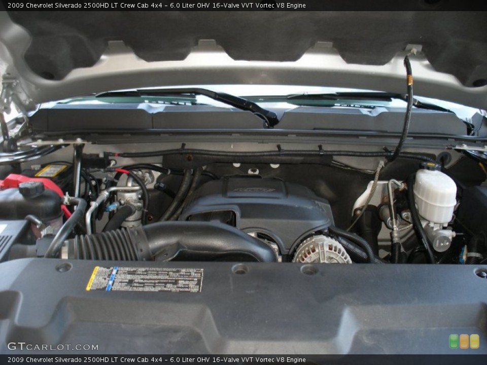 6.0 Liter OHV 16-Valve VVT Vortec V8 Engine for the 2009 Chevrolet Silverado 2500HD #58009085