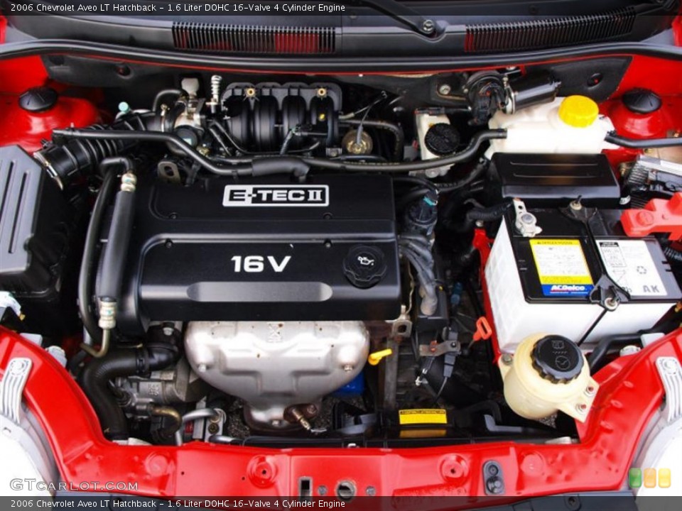 1.6 Liter DOHC 16-Valve 4 Cylinder Engine for the 2006 Chevrolet Aveo #58011944