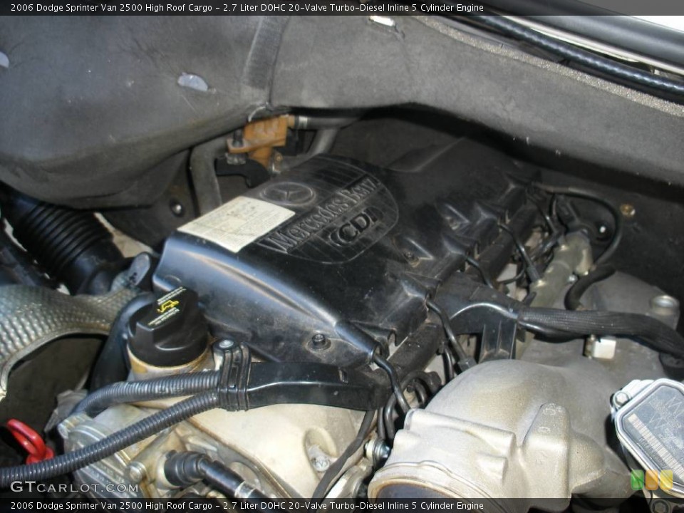 2.7 Liter DOHC 20-Valve Turbo-Diesel Inline 5 Cylinder Engine for the 2006 Dodge Sprinter Van #58016477