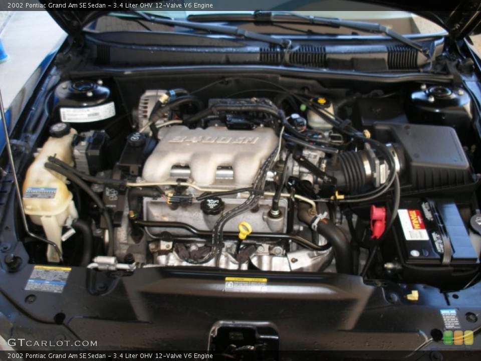 3.4 Liter OHV 12-Valve V6 Engine for the 2002 Pontiac Grand Am #58031594