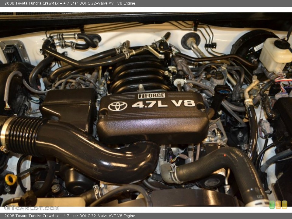 4.7 Liter DOHC 32-Valve VVT V8 2008 Toyota Tundra Engine