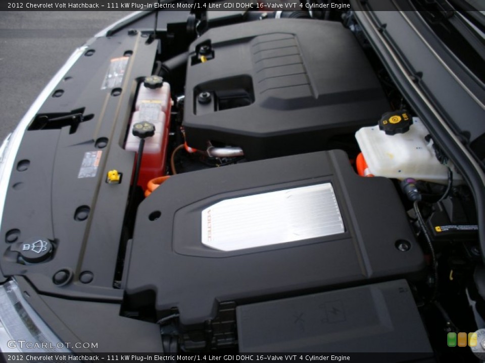 111 kW Plug-In Electric Motor/1.4 Liter GDI DOHC 16-Valve VVT 4 Cylinder Engine for the 2012 Chevrolet Volt #58052291