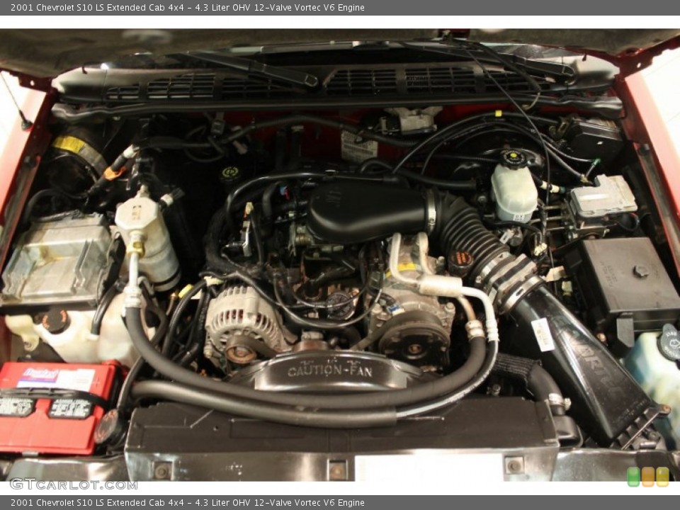 4.3 Liter OHV 12-Valve Vortec V6 Engine for the 2001 Chevrolet S10 #58060214