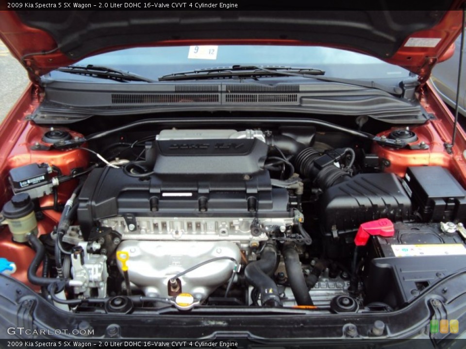 2.0 Liter DOHC 16-Valve CVVT 4 Cylinder Engine for the 2009 Kia Spectra #58062827