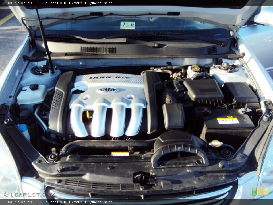 2.4 Liter DOHC 16 Valve 4 Cylinder 2006 Kia Optima Engine