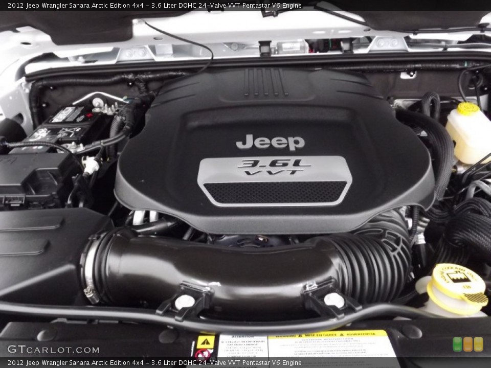 3.6 Liter DOHC 24-Valve VVT Pentastar V6 Engine for the 2012 Jeep Wrangler #58079476
