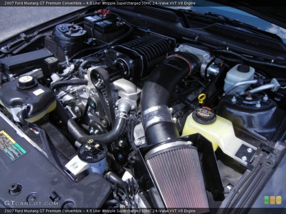 4.6 Liter Whipple Supercharged SOHC 24-Valve VVT V8 Engine for the 2007 Ford Mustang #58087649