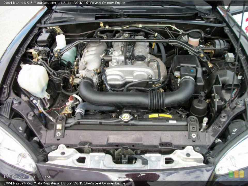 1.8 Liter DOHC 16-Valve 4 Cylinder 2004 Mazda MX-5 Miata Engine