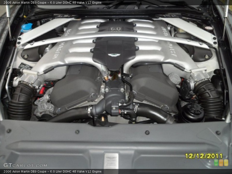 6.0 Liter DOHC 48 Valve V12 Engine for the 2006 Aston Martin DB9 #58096027