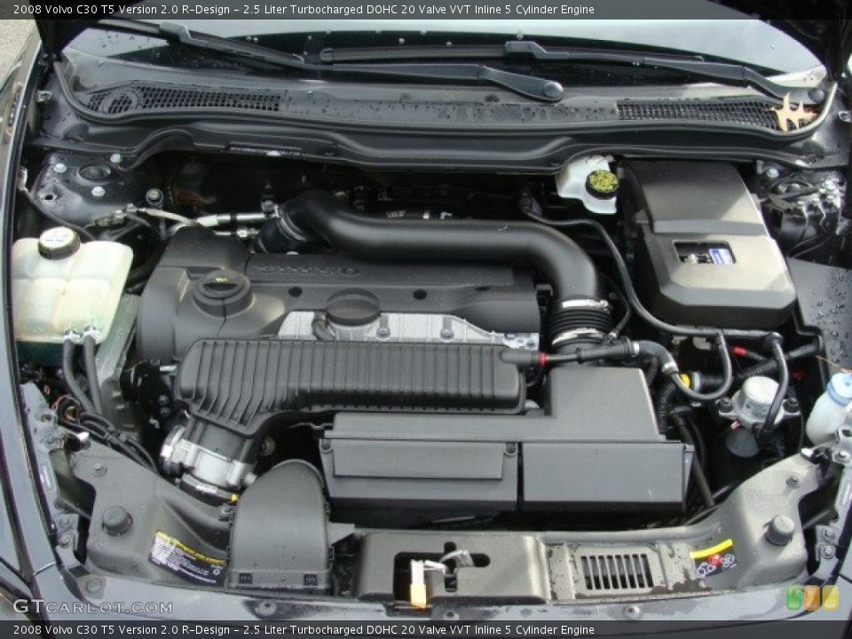 2.5 Liter Turbocharged DOHC 20 Valve VVT Inline 5 Cylinder Engine for the 2008 Volvo C30 #58096349