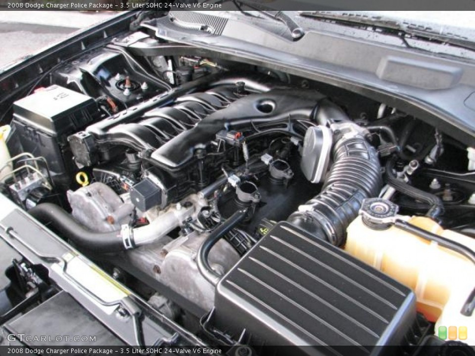 3.5 Liter SOHC 24-Valve V6 2008 Dodge Charger Engine