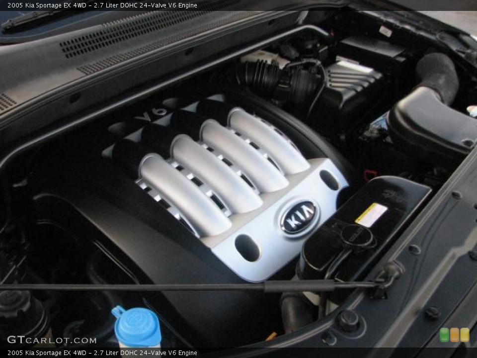 2.7 Liter DOHC 24-Valve V6 2005 Kia Sportage Engine