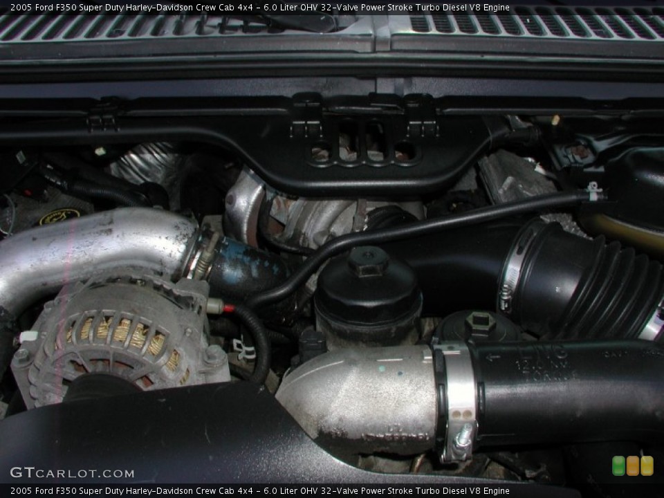 6.0 Liter OHV 32-Valve Power Stroke Turbo Diesel V8 Engine for the 2005 Ford F350 Super Duty #58168415